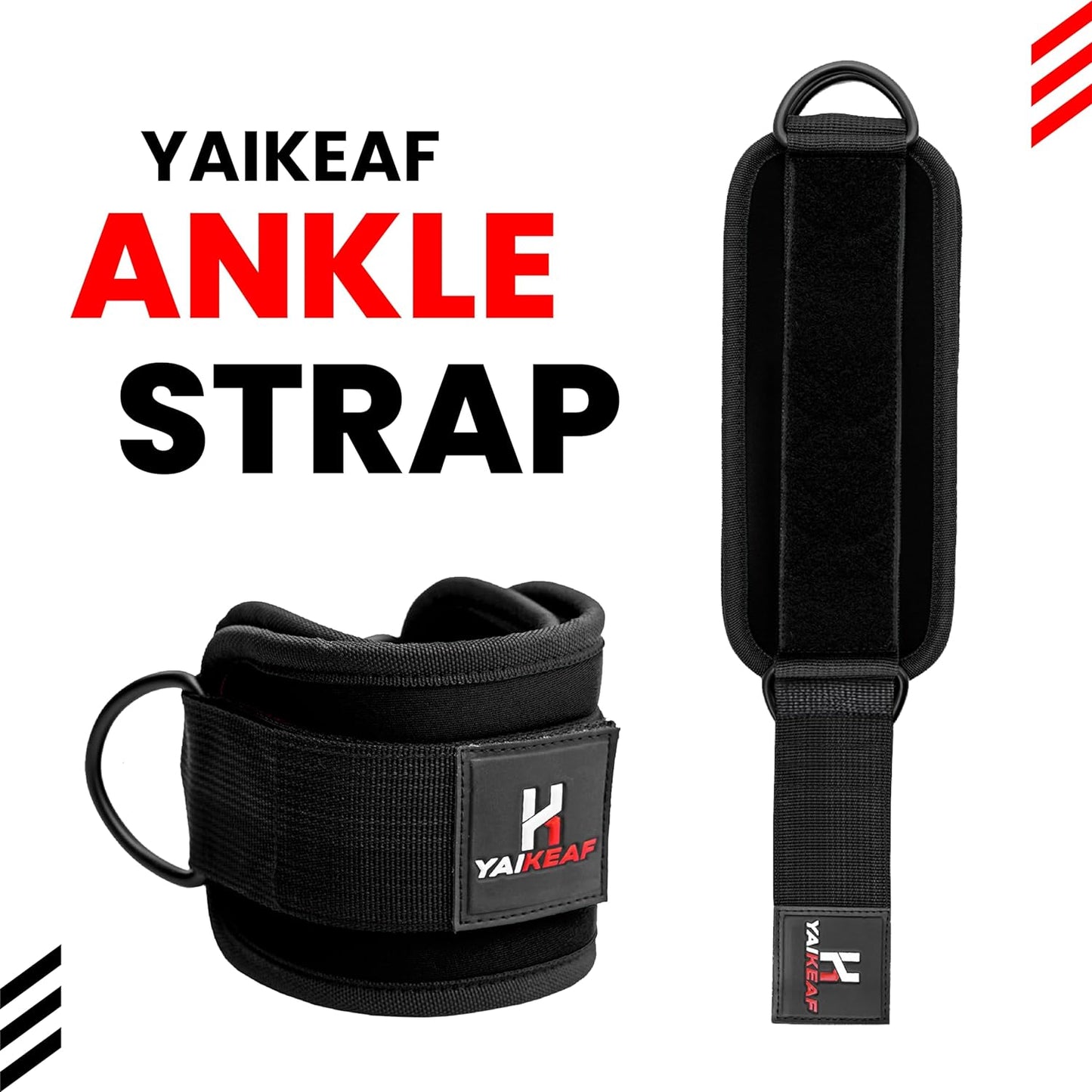 Neoprene Ankle Straps for Cable Machines - Premium Gym Attachments for Glute & Leg Workouts