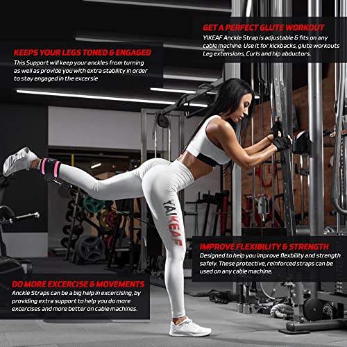 Neoprene Ankle Straps for Cable Machines - Premium Gym Attachments for Glute & Leg Workouts