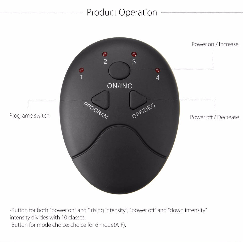 Wireless - Muscle Stimulation Body Slimming Machine, Abdominal Muscle Exerciser, Body Massager - SweatCraze