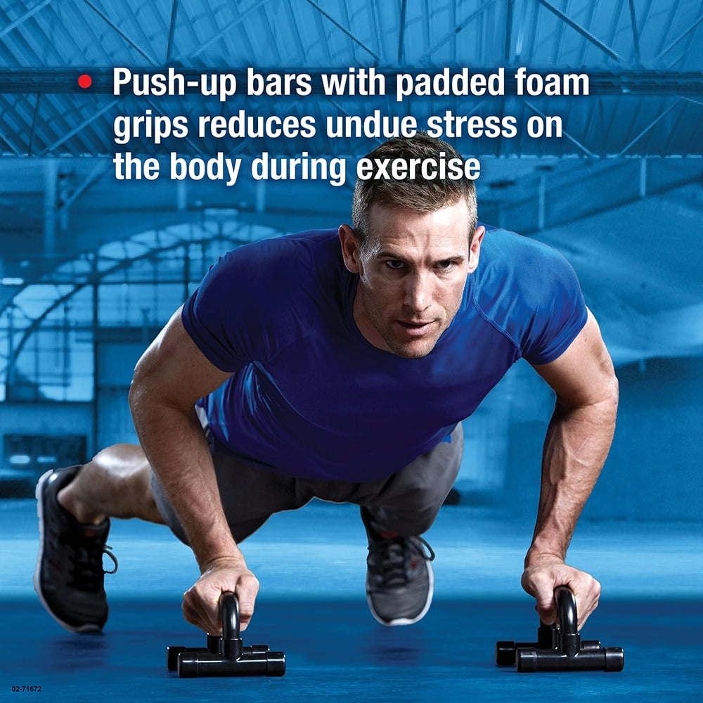 Home Gym Essentials Kit, Includes Jump Rope, Push-up Bars, Ab Wheel and Medium Resistance Tube