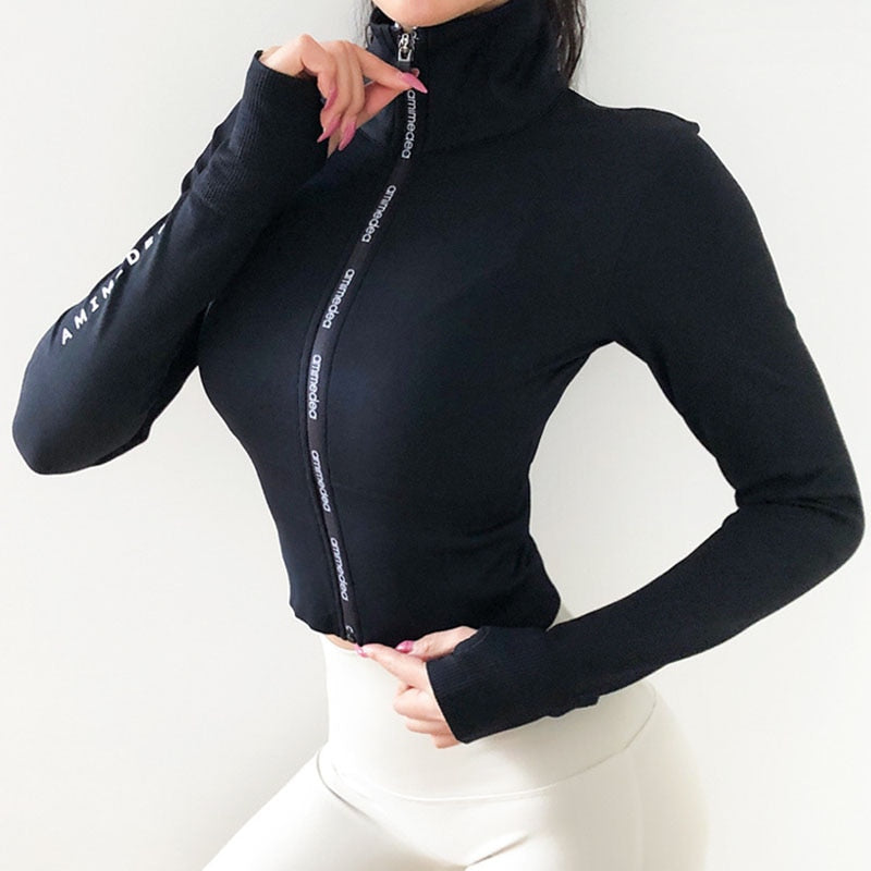 Women's  Long Sleeves Crop top