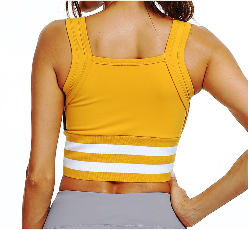Push Up Brassiere Zipper Sport Top