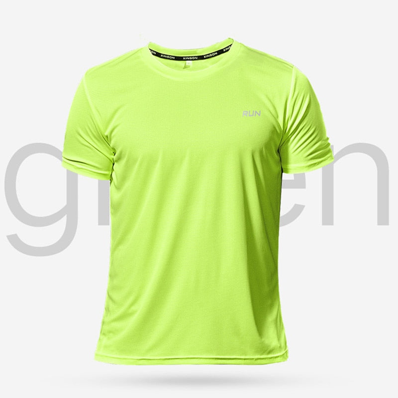 Breathable Quick Dry Short Sleeve Fitness Running T Shirt