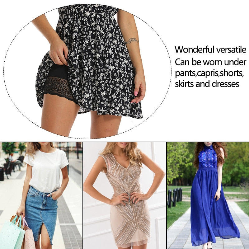 Women High Waist Lace Butt Lifter Body Shaper Shorts