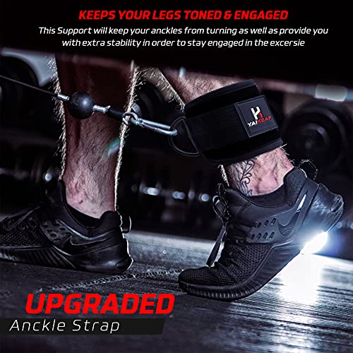 Neoprene Ankle Straps for Cable Machines - Premium Gym Attachments for Glute & Leg Workouts