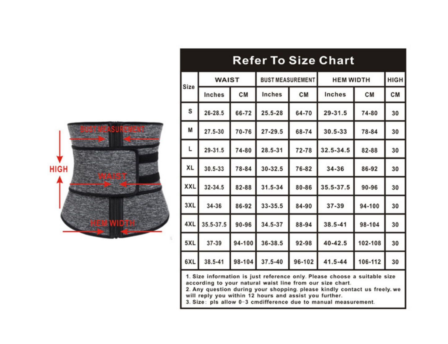 ThermaCore Sweat Waist Trainer