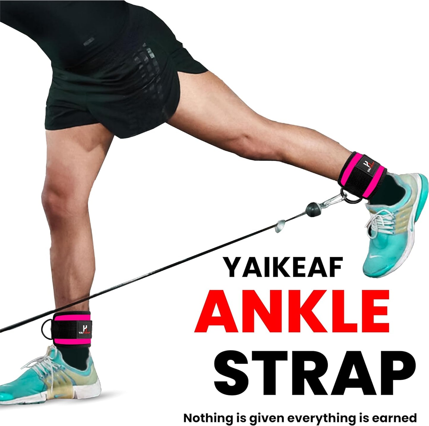 Neoprene Ankle Straps for Cable Machines - Premium Gym Attachments for Glute & Leg Workouts