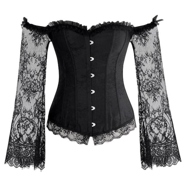 QueenD Long-Sleeve Corset Top
