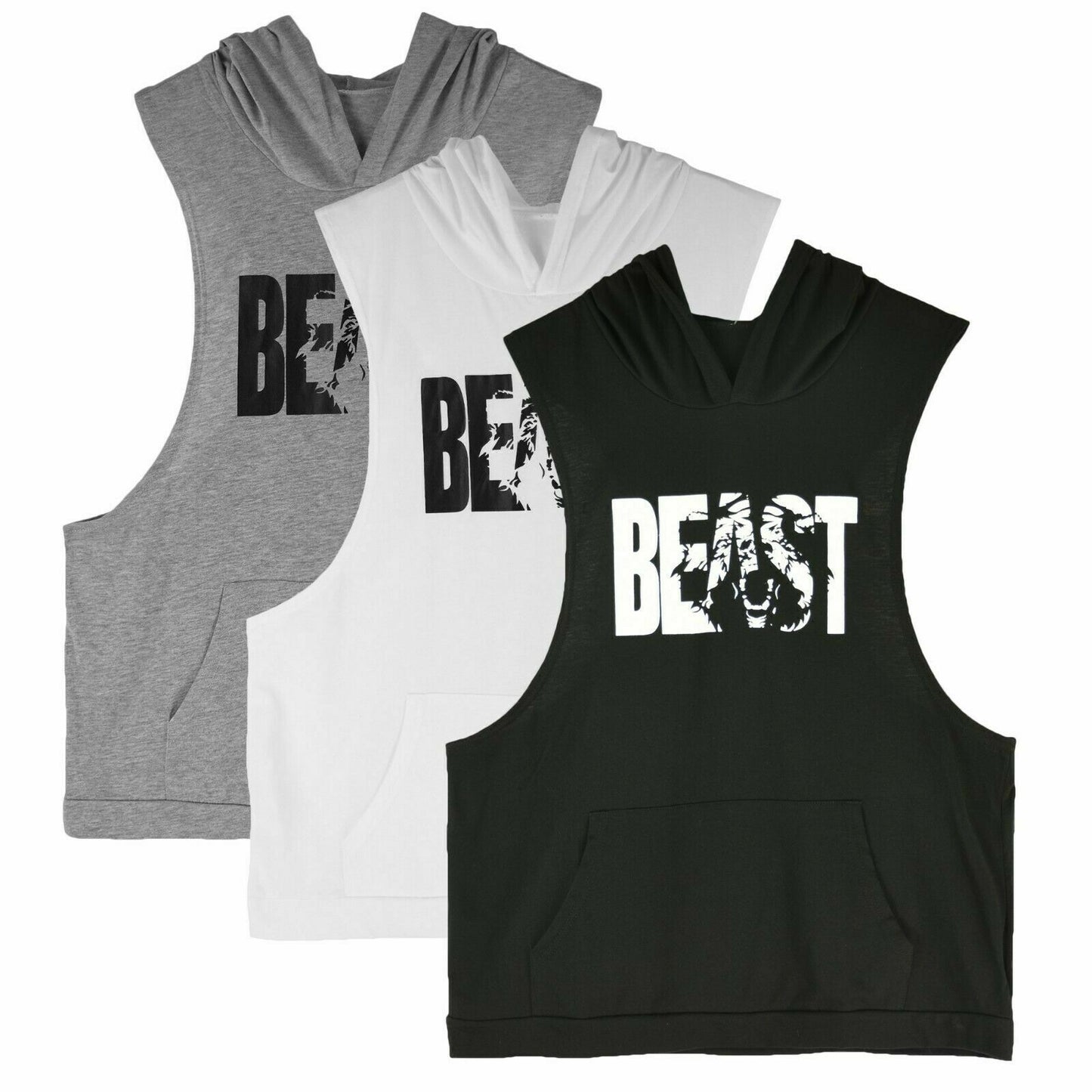 Muscle Workout Sleeveless Hoodie
