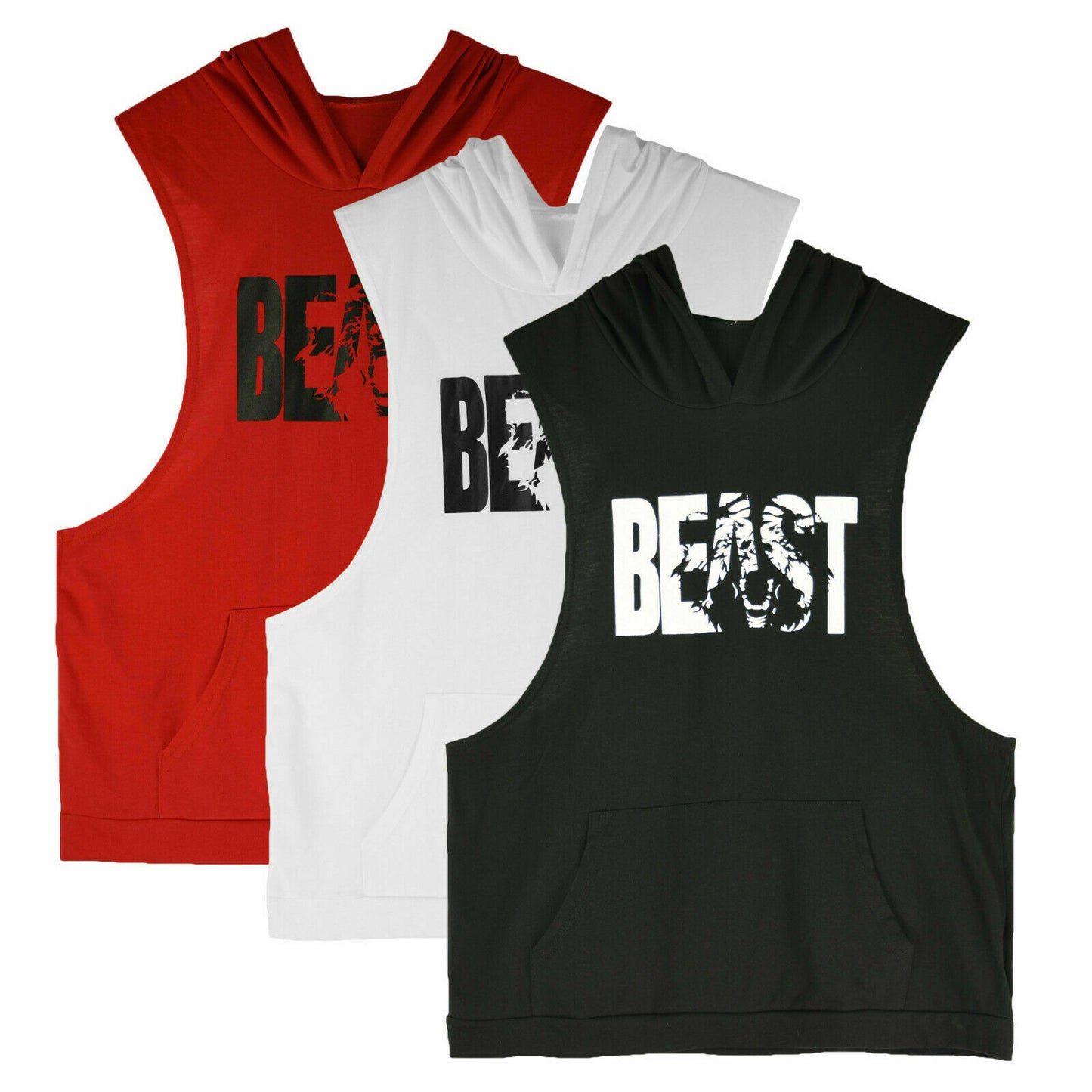 Muscle Workout Sleeveless Hoodie