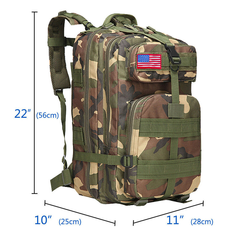  Military Outdoor Tactical Shoulder Backpack Camping Hiking Bag