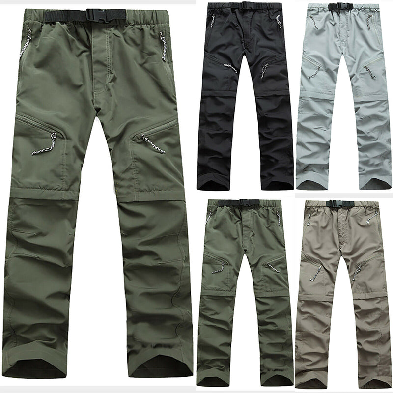 Mens Soft Shell Hiking Trousers Tactical Casual Cargo Work Pants Bottom Outdoor
