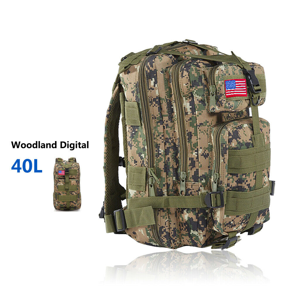 Military Outdoor Tactical Shoulder Backpack Camping Hiking Bag