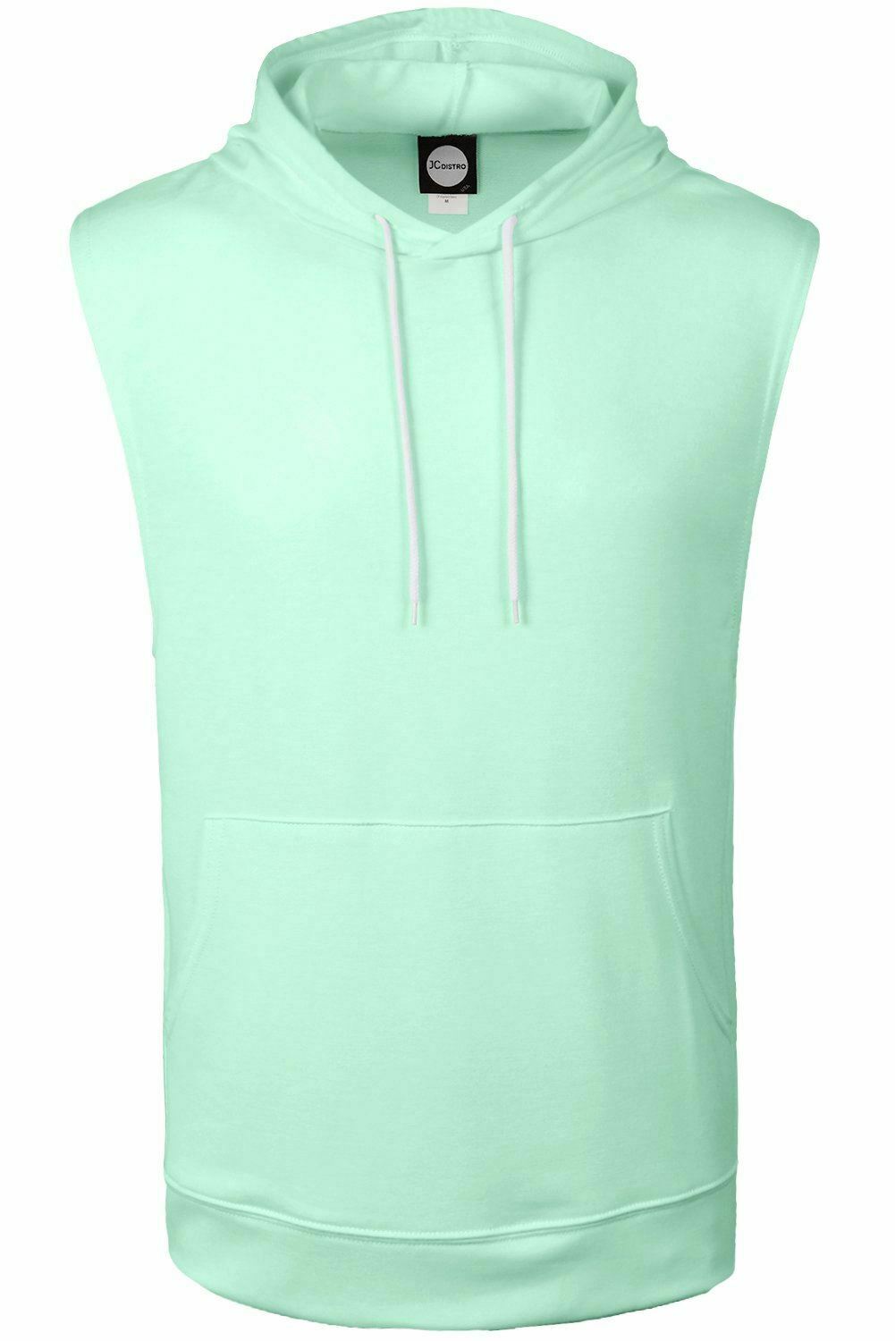 Mens Workout Sleeveless Hoodie