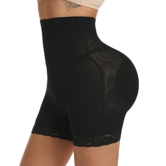 Women High Waist Lace Butt Lifter Body Shaper Shorts