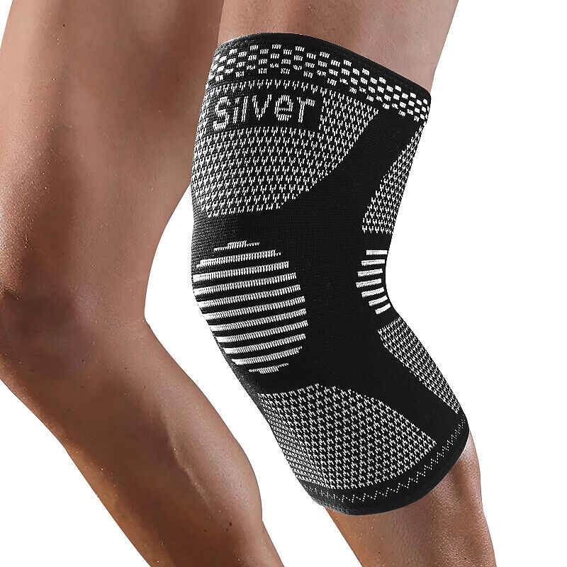 Copper Knee Sleeves Silver Compression Brace
