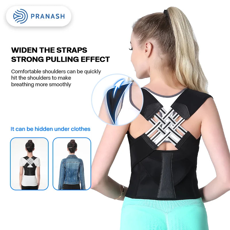 Adjustable Back Posture Corrector Belt for Women and Men | Prevent Slouching, Relieve Pain