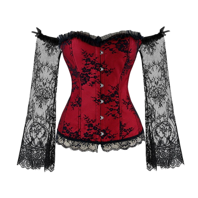 QueenD Long-Sleeve Corset Top