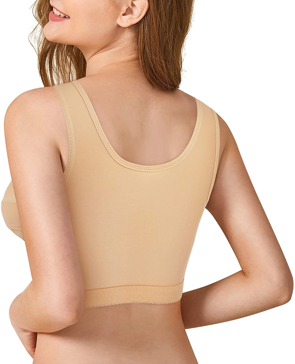 SCSTAR Post-Surgery Posture Corrector Front Closure Bra for Women