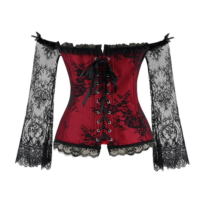 QueenD Long-Sleeve Corset Top