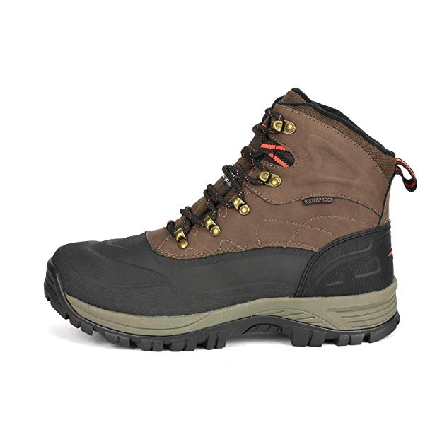 NORTIV 8 Men Boots Outdoor Waterproof Ankle Leather Hiking Work Shoe - SweatCraze