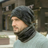 Winter Warm Knit Beanie Hat And Scarf Set
