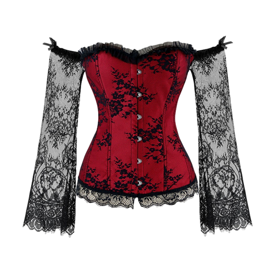 QueenD Long-Sleeve Corset Top