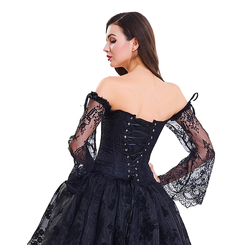 QueenD Long-Sleeve Corset Top