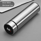 DESUPA Stainless Steel Temperature Display Bottle Thermos - 500 ml 
