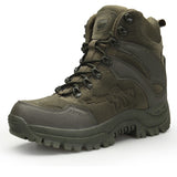 SCStar Military Boots for Hiking - Non-slip Tactical Combat Rubber Boots