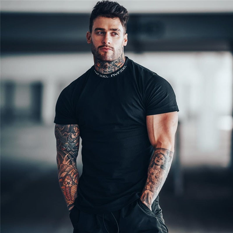 Fashion Casual Gyms Fitness T-shirts