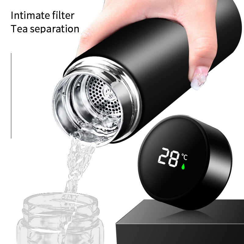 Intelligent Stainless Steel Thermos Temperature Display Smart Water Bottle Vacuum Flasks Thermoses Coffee Cup Christmas Gifts