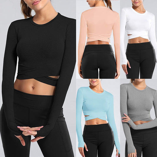 Navel Long Sleeve Running Shirts 