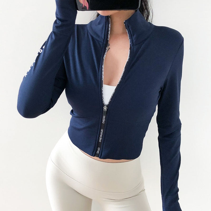 Women's  Long Sleeves Crop top  