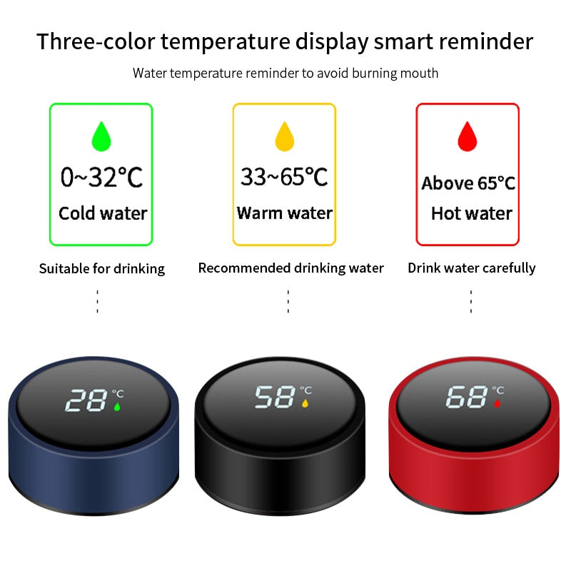 Intelligent Stainless Steel Thermos Temperature Display Smart Water Bottle Vacuum Flasks Thermoses Coffee Cup Christmas Gifts