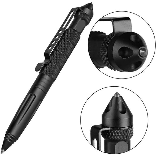 Multifunction Aluminum Alloy Tactical Pen for Self Defense Emergency Glass Breaker Pen Outdoor EDC Security Survival Tool - Outdoor Camping Hiking