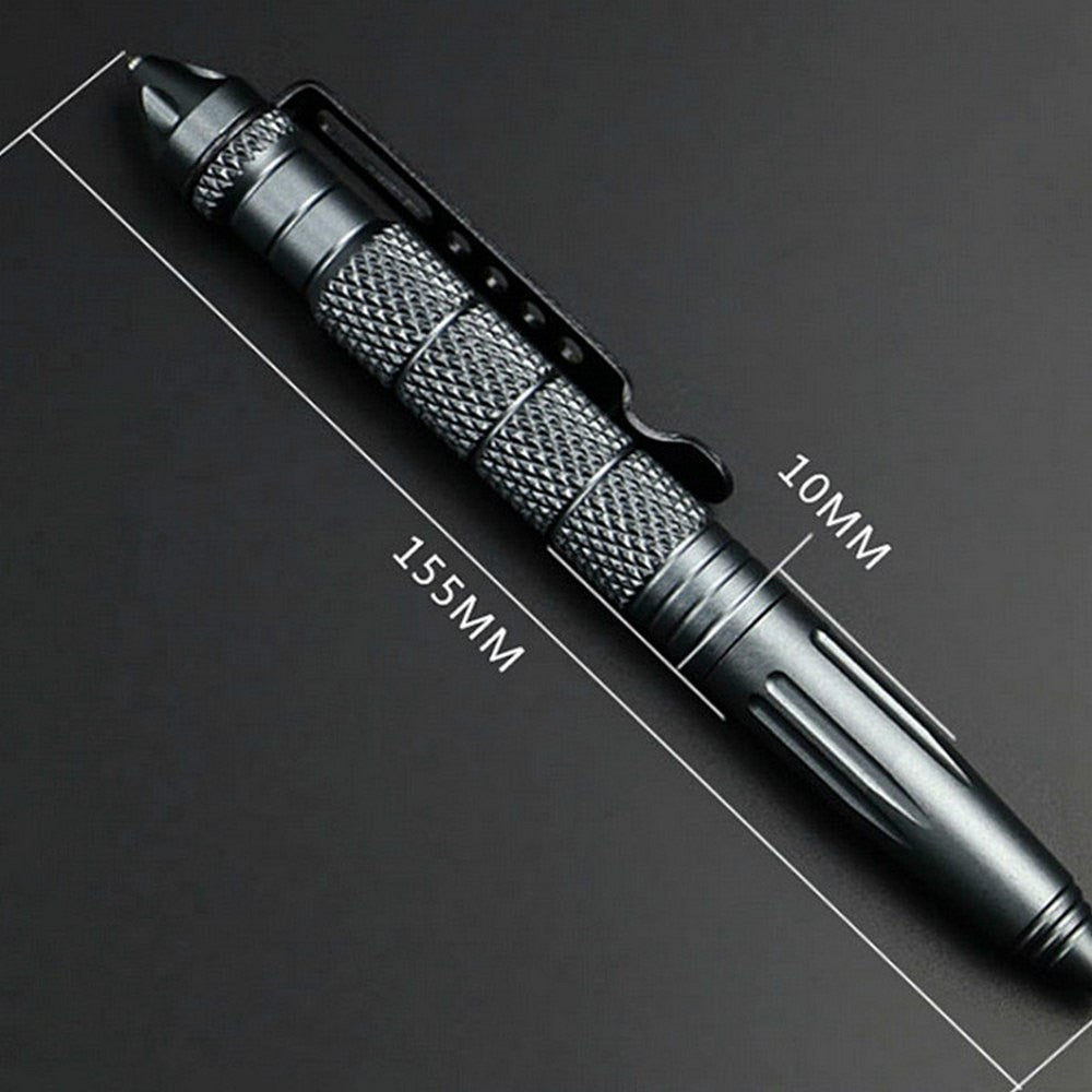 Multifunction Aluminum Alloy Tactical Pen for Self Defense Emergency Glass Breaker Pen Outdoor EDC Security Survival Tool - Outdoor Camping Hiking