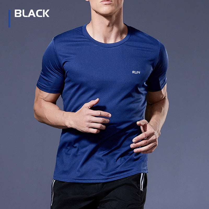 Breathable Quick Dry Short Sleeve Fitness Running T Shirt