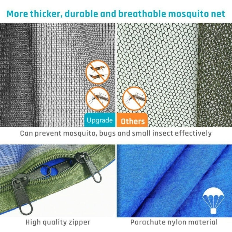 Portable Hammock With Mosquito Net for Camping Hiking Outdoor