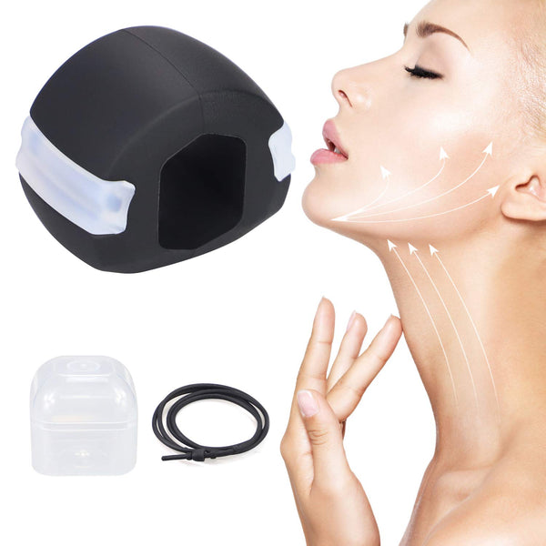 Jawline Exerciser - Jaw Chin Neck Face  Workout for Men & Women by DESUPA (Black)
