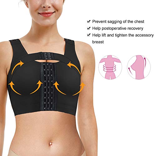 SCSTAR Post-Surgery Posture Corrector Front Closure Bra for Women