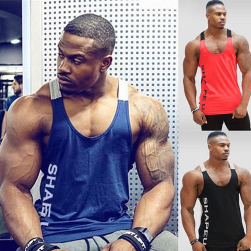 SHAPEU Bodybuilding Muscle Shirt | Gym Shirt for Men