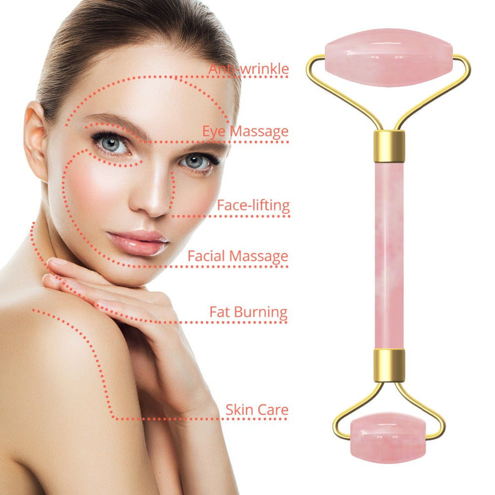 Natural Jade Stone Facial Massager and Skin Toner - SweatCraze