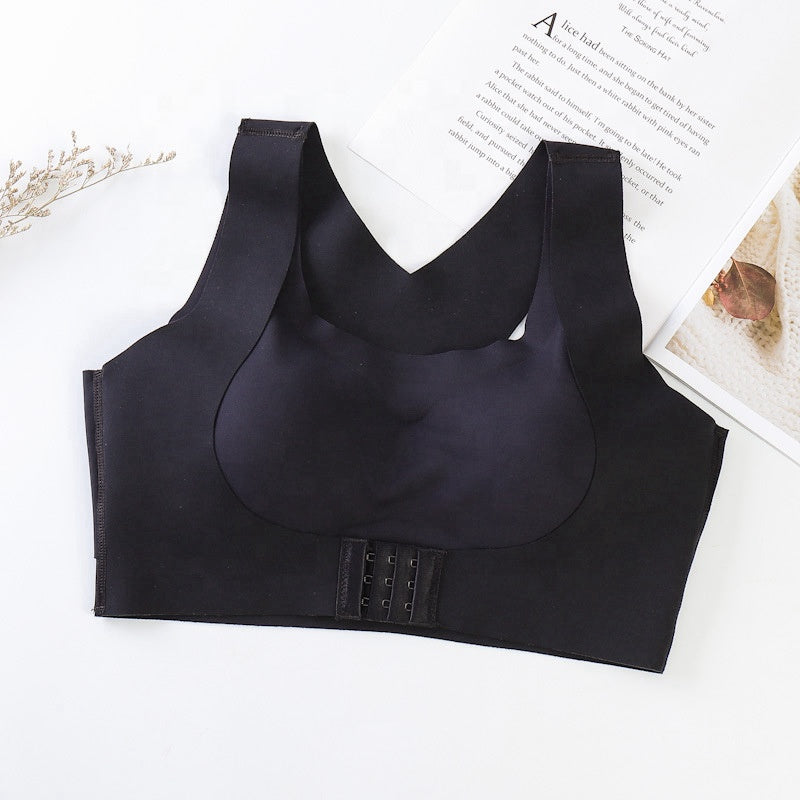 Women Posture Corrector Front Closure Bras Fitness Vest Push Up Bra