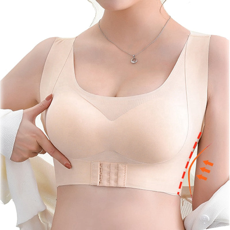 Women Posture Corrector Front Closure Bras Fitness Vest Push Up Bra