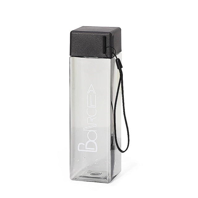 Transparent Square Shaped Water Bottle - SweatCraze