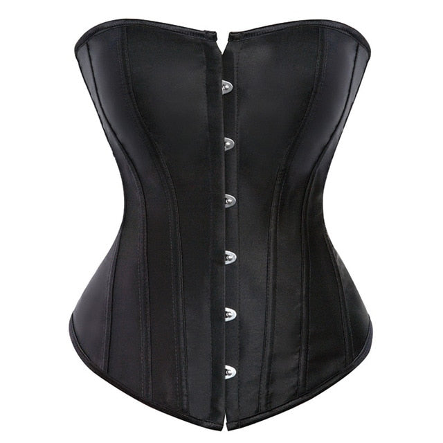 Overbust Gothic Bustiers Tops Sexy Waist Cincher Corset Plus Size