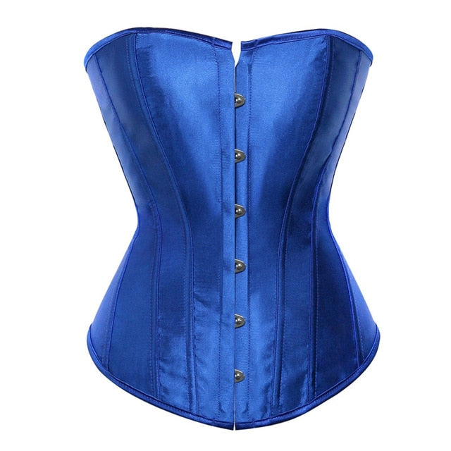 Overbust Gothic Bustiers Tops Sexy Waist Cincher Corset Plus Size