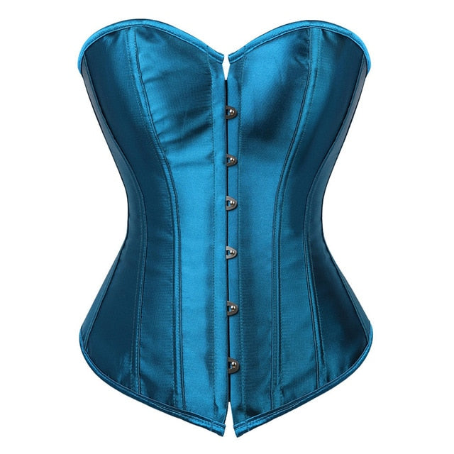 Overbust Gothic Bustiers Tops Sexy Waist Cincher Corset Plus Size