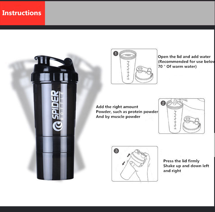 Creative Protein Shaker Bottle - SweatCraze